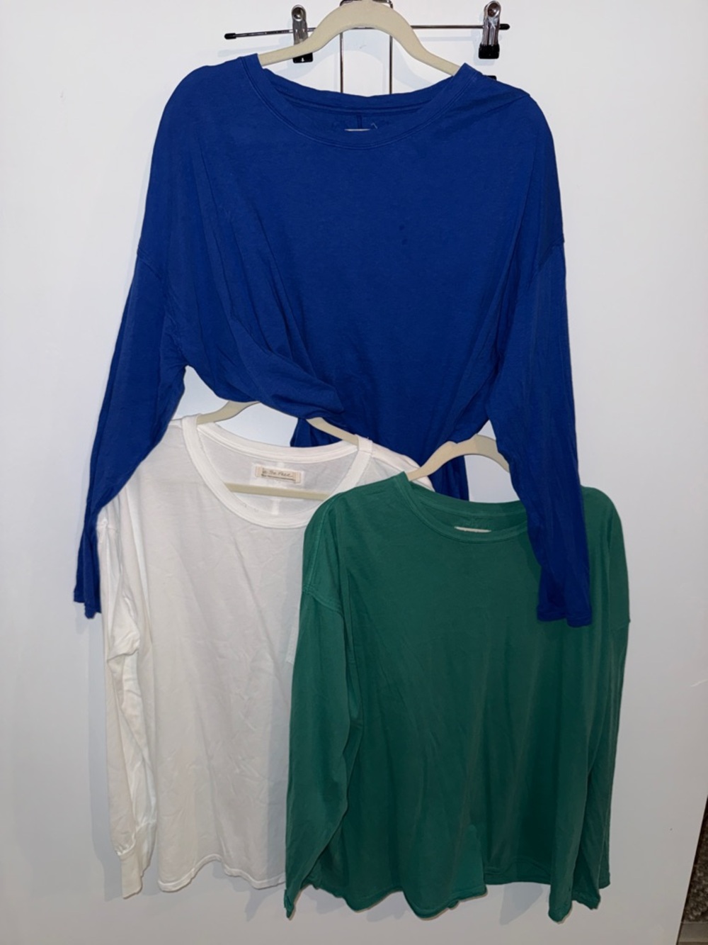 Free People Women’s We the Free Bundle of 3 Long-Sleeve Crew Neck Top